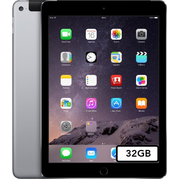 naam Westers Bekentenis Apple iPad Air 2 - 32GB Wifi + 4G - Space Gray