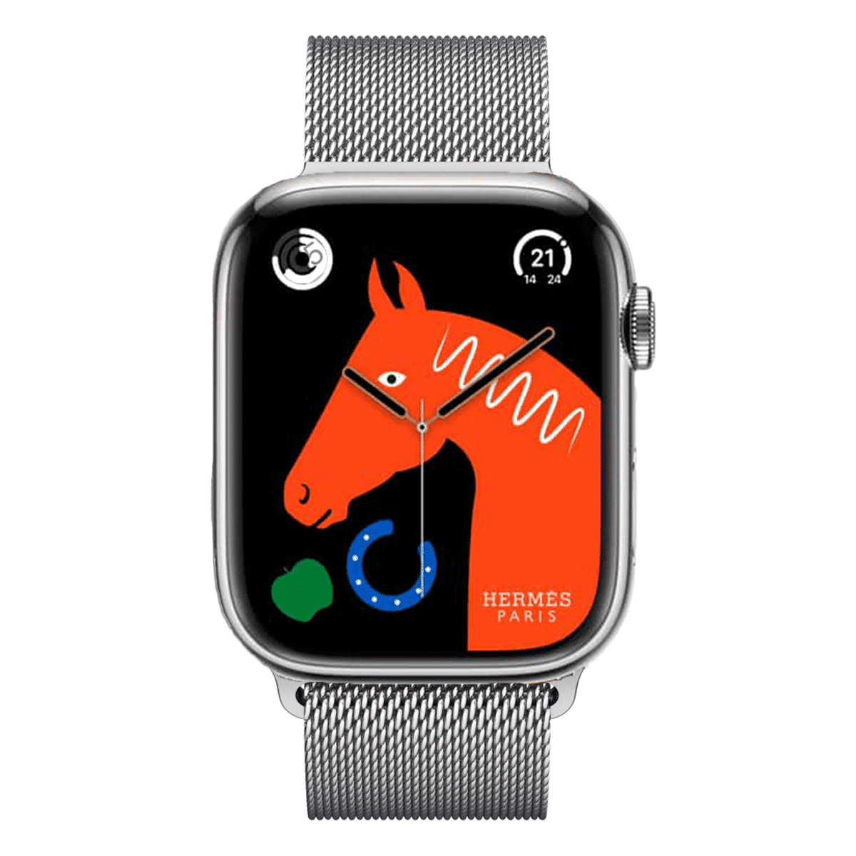 Apple Watch Series 8 41mm HERMES Zilver Stainless Steel Milanese
