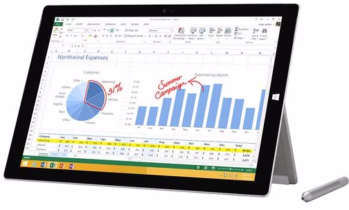 Microsoft Surface Pro 3 | i5 | 12" 4 GB | 128 GB SSD | Grijs Windows 10 - Afbeelding 2